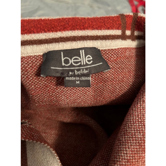 Belle by Belldini Plaid Knit Shacket Cardigan Jacket Size M - Picture 4 of 5